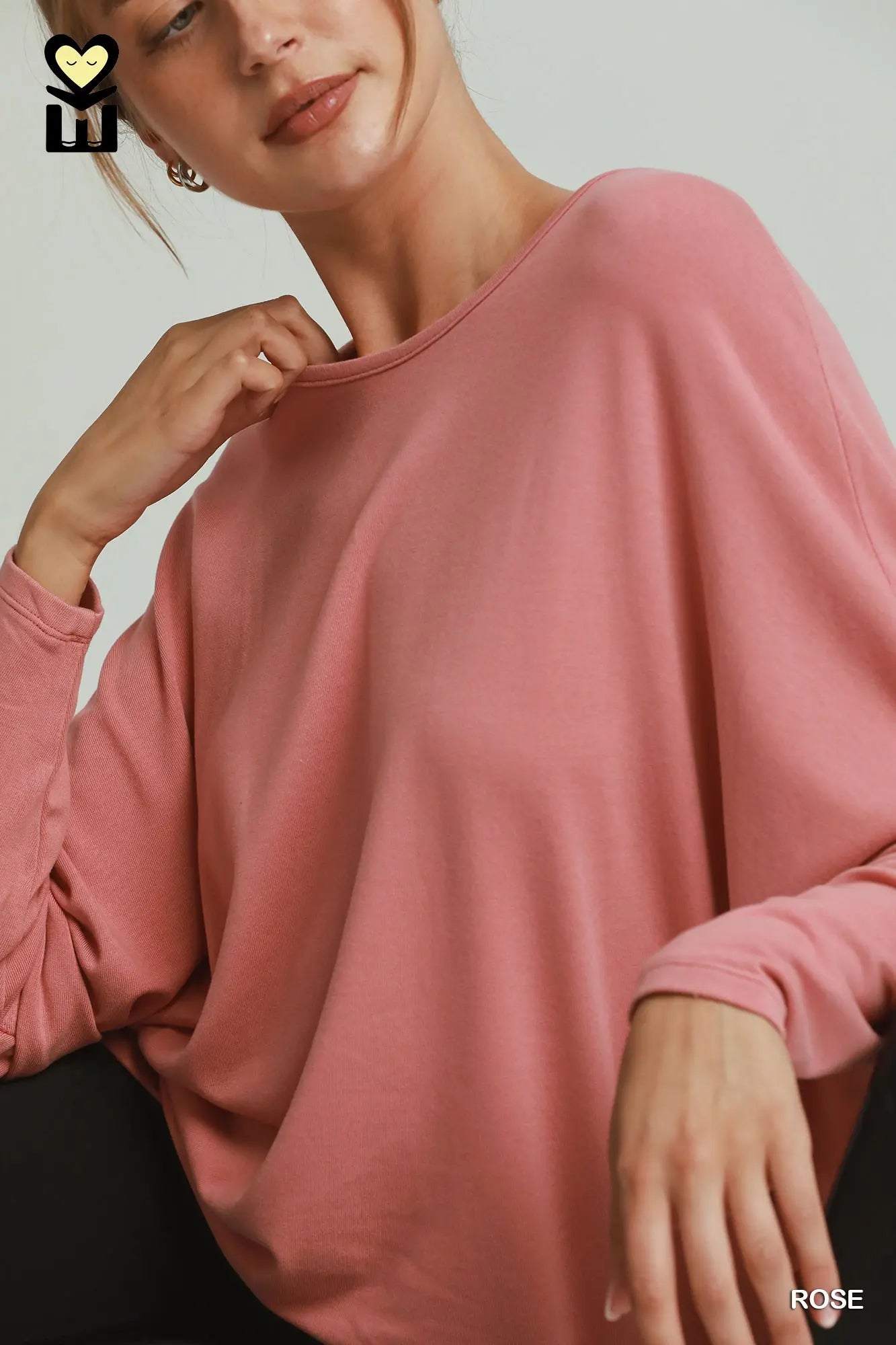 UMGEE Rose Batwing Top