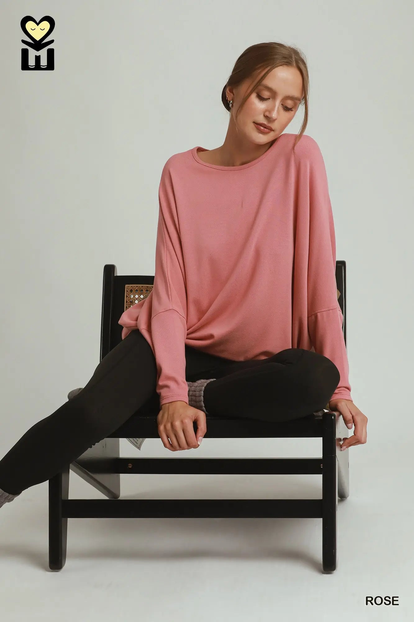 UMGEE Rose Batwing Top