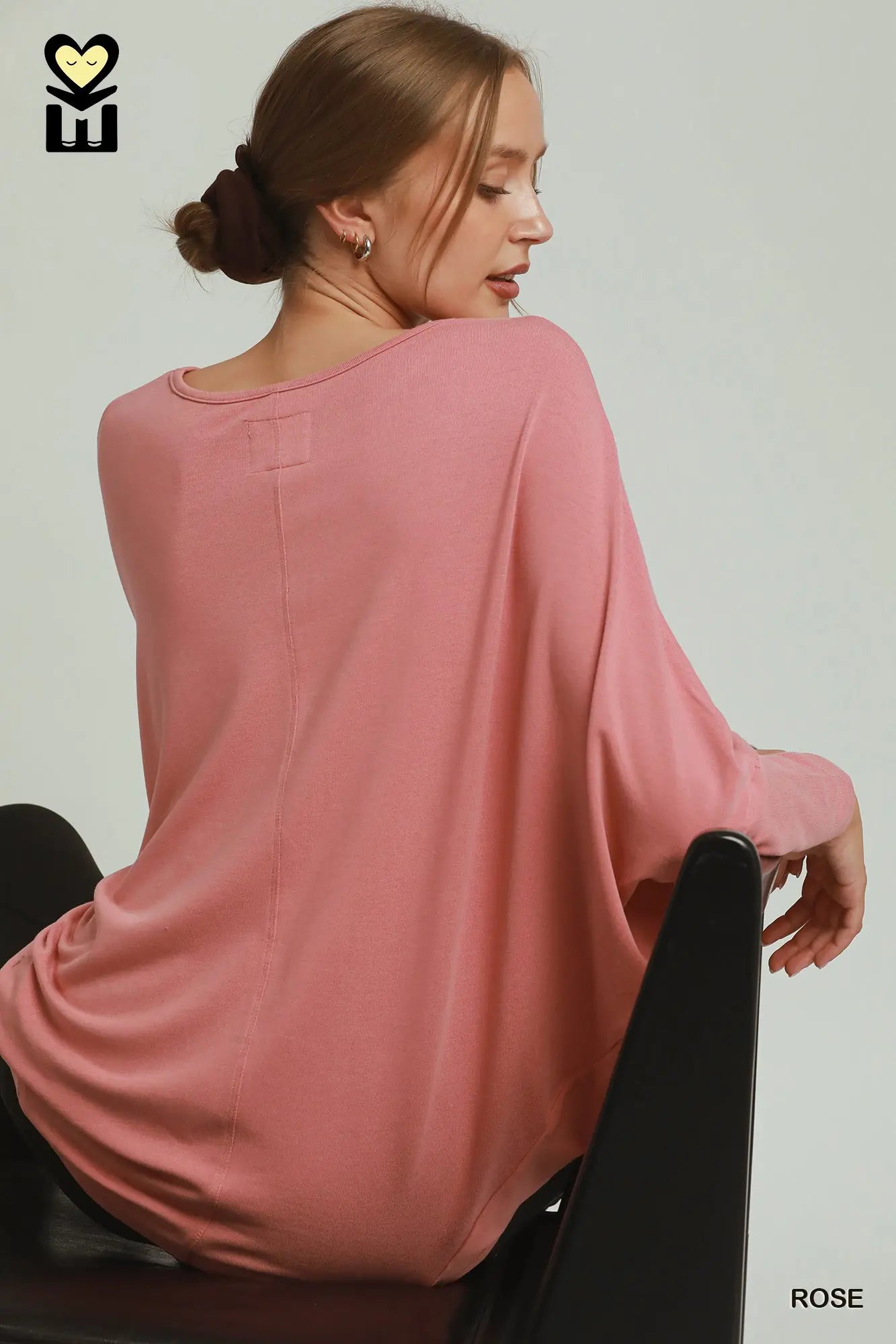 UMGEE Rose Batwing Top