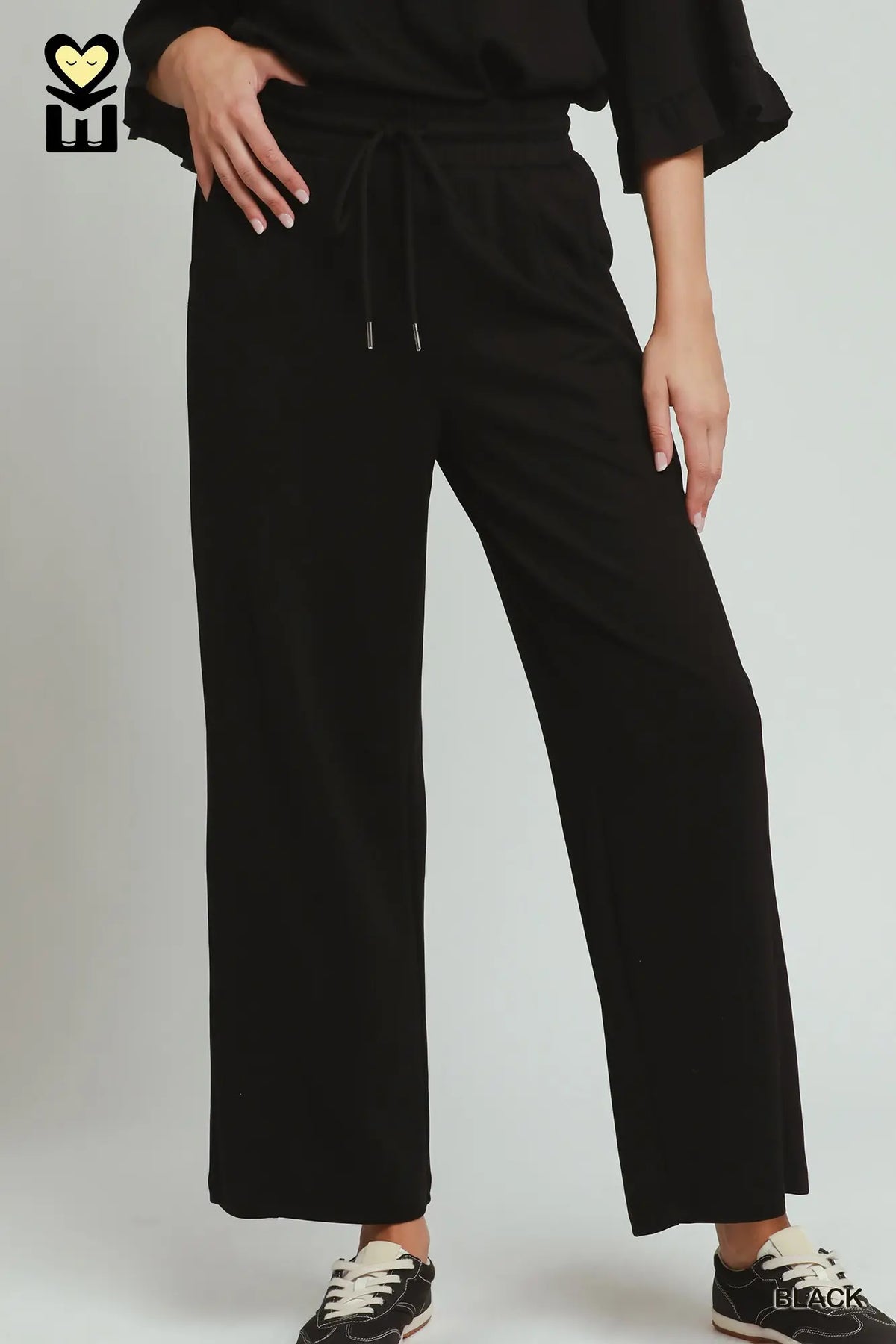 UMGEE Black 28" Wide Leg Pants