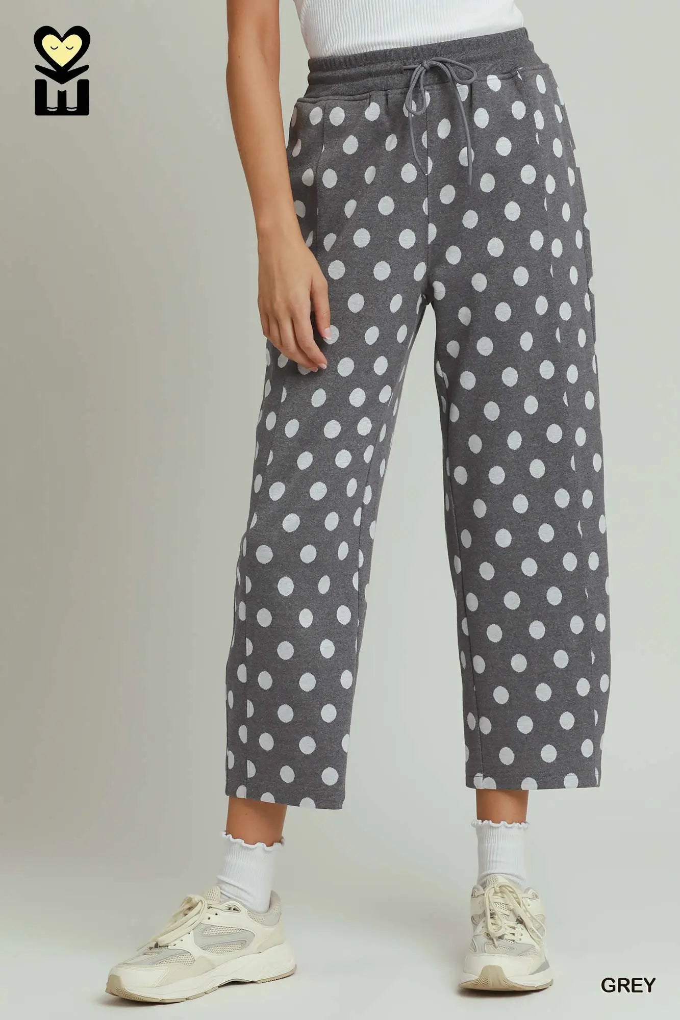 UMGEE Grey Polka Dot Pants