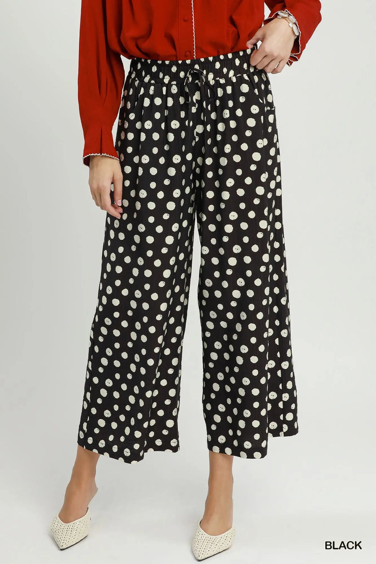 UMGEE Black Polka Dot Pants