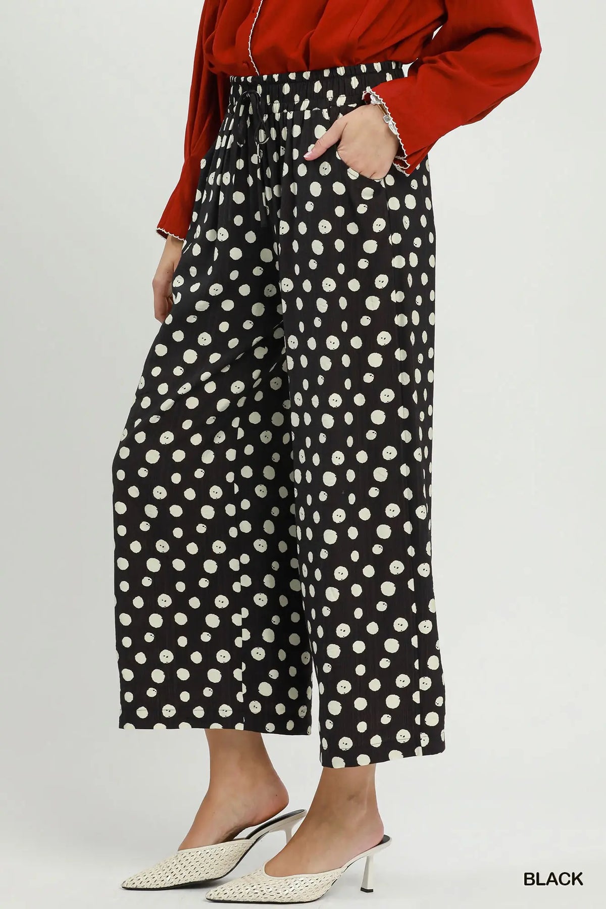 UMGEE Black Polka Dot Pants