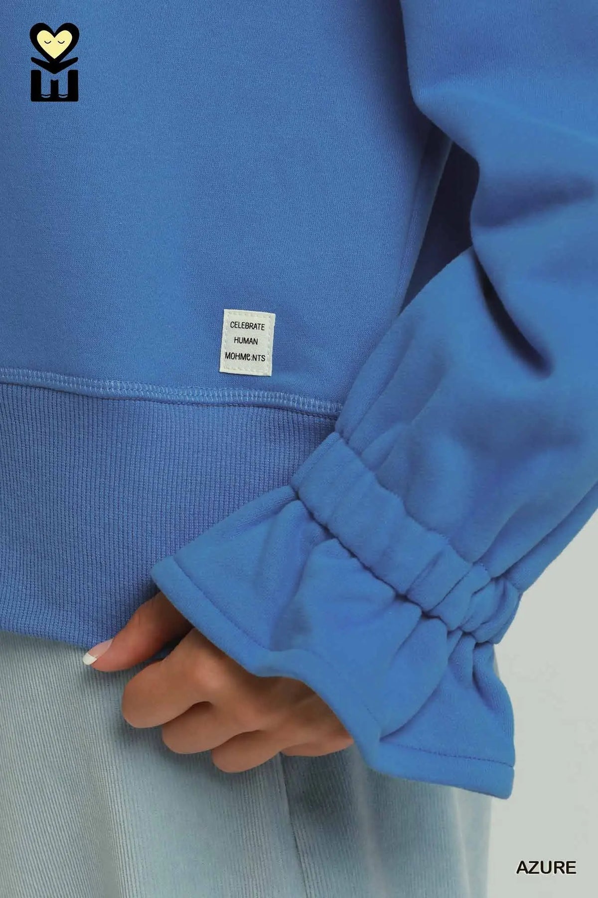 UMGEE Azure Cuff Sleeve Sweatshirt