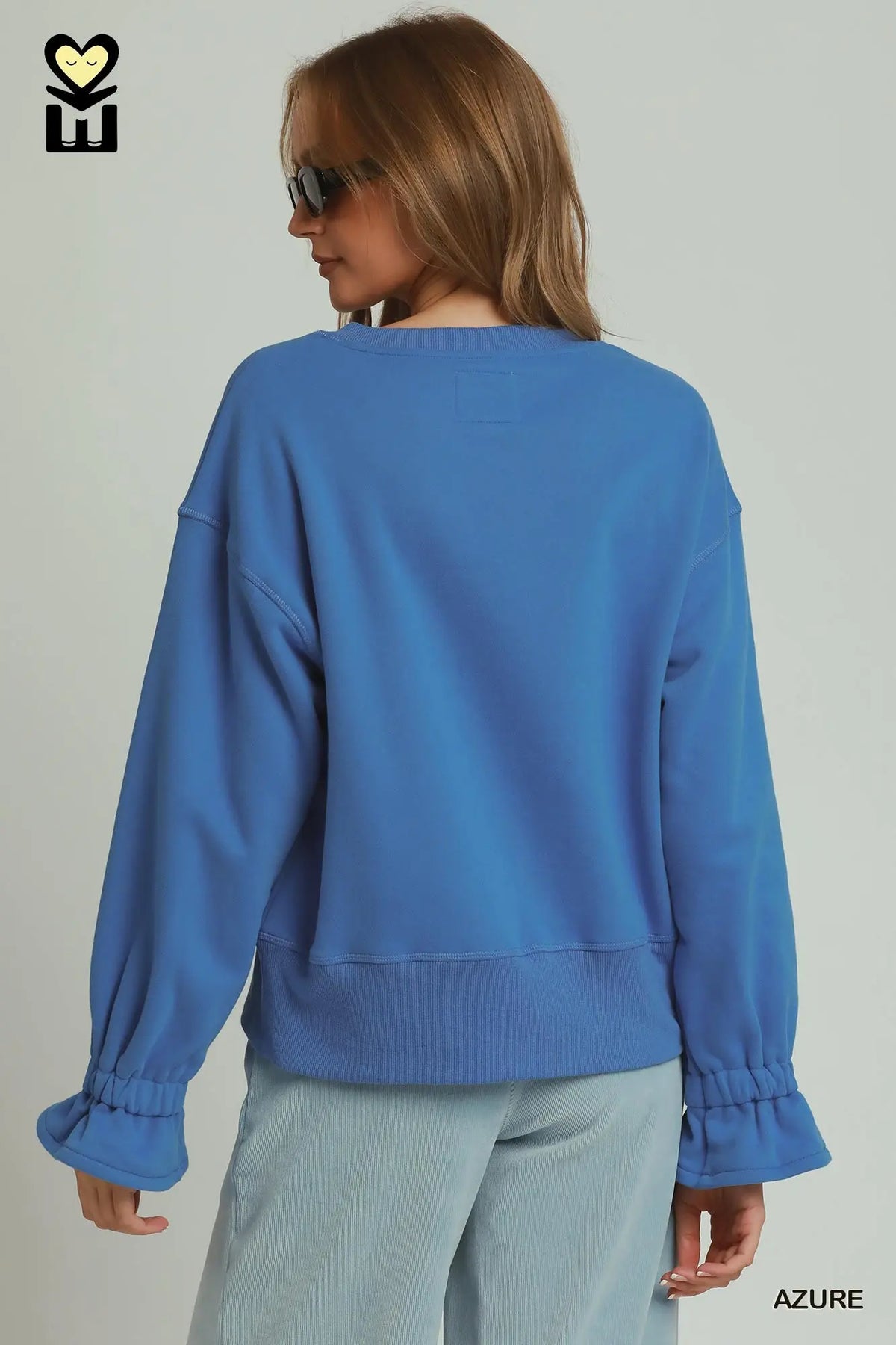 UMGEE Azure Cuff Sleeve Sweatshirt