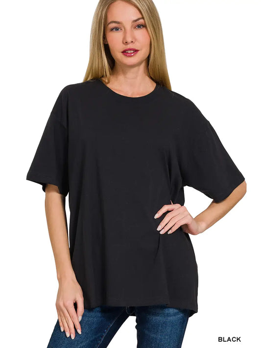 Black Oversized Cotton T-Shirt