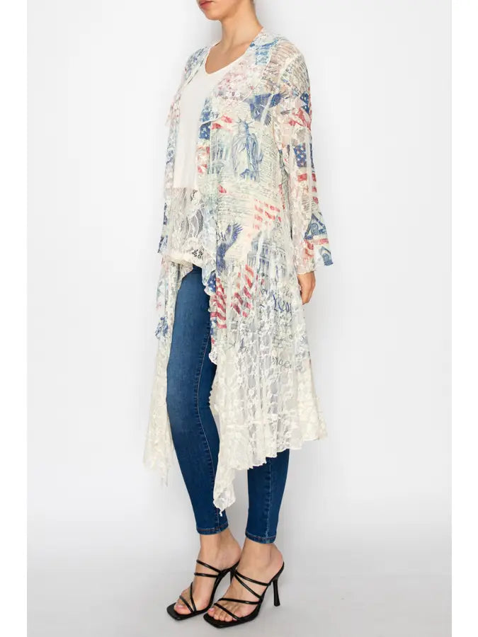 ORIGAMI Freedom Lace Cardigan