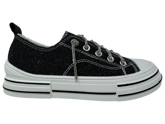 Black Sparkle Sneakers
