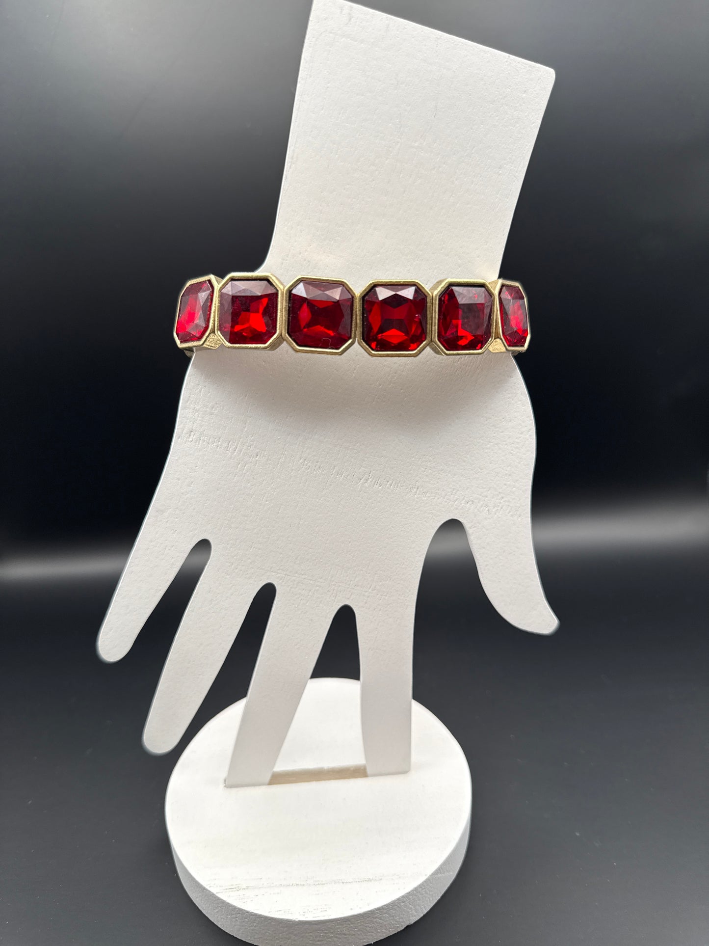 Red Crystal Gold Bracelet