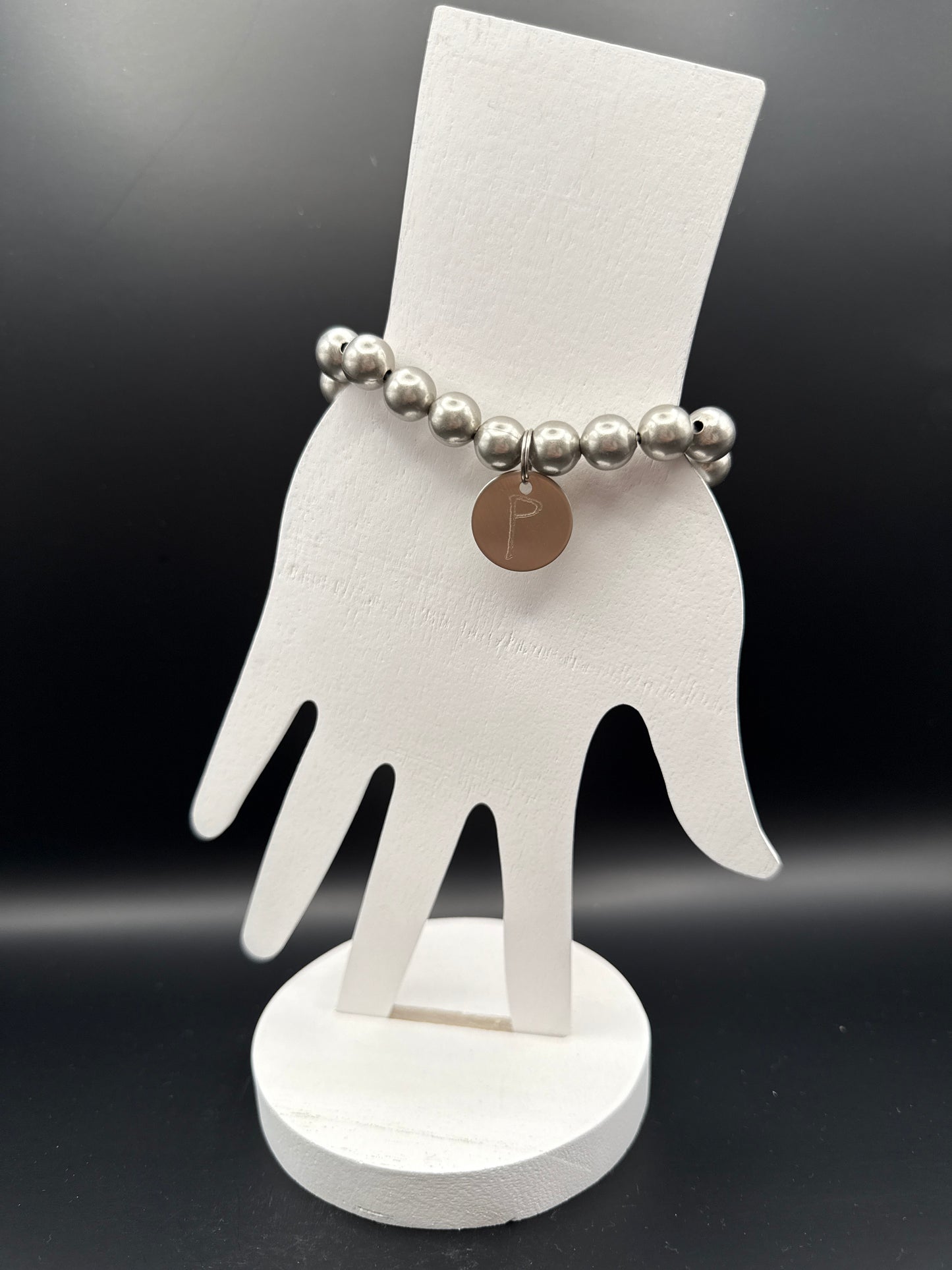 Silver Initial Bracelet