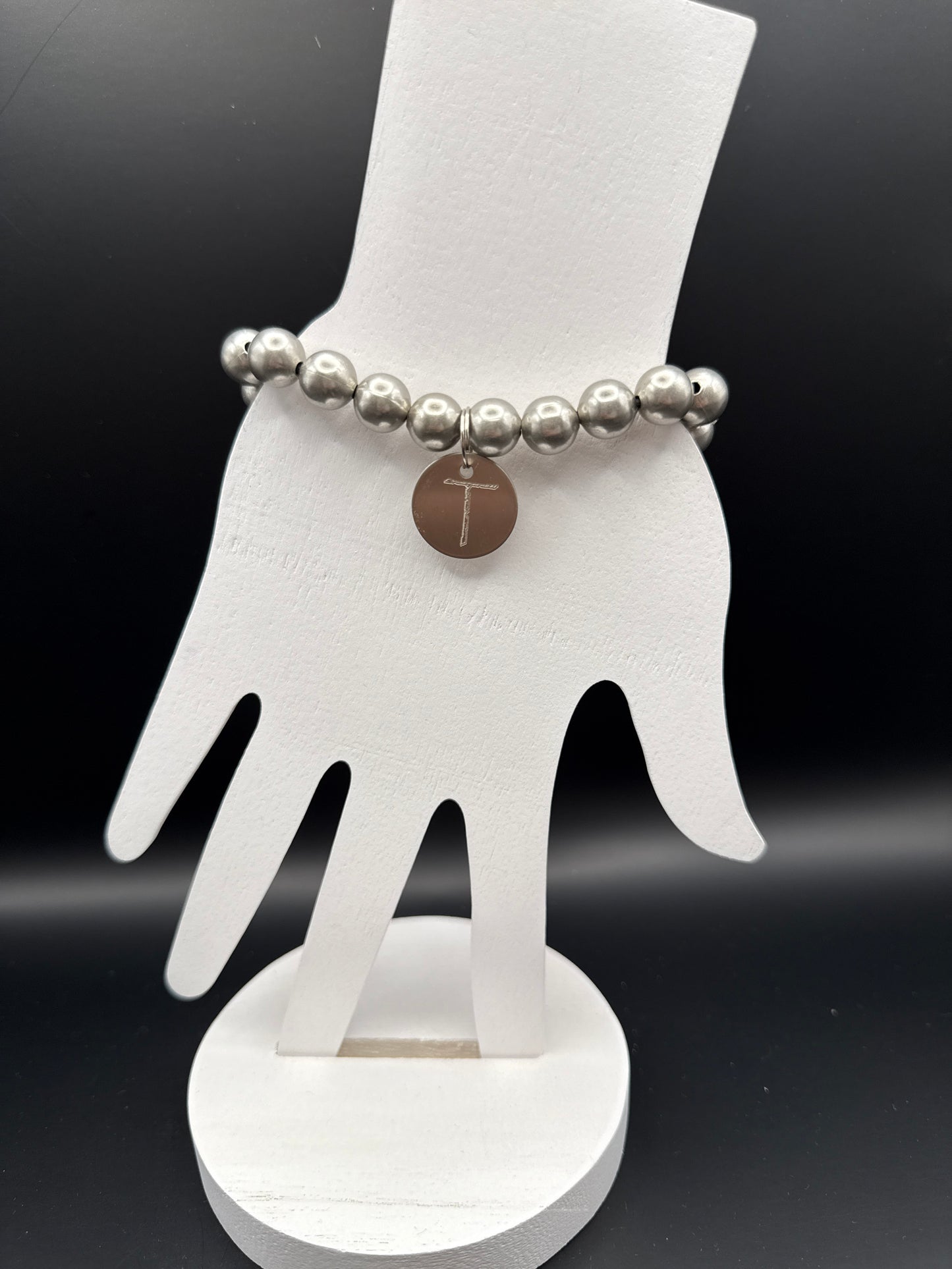 Silver Initial Bracelet
