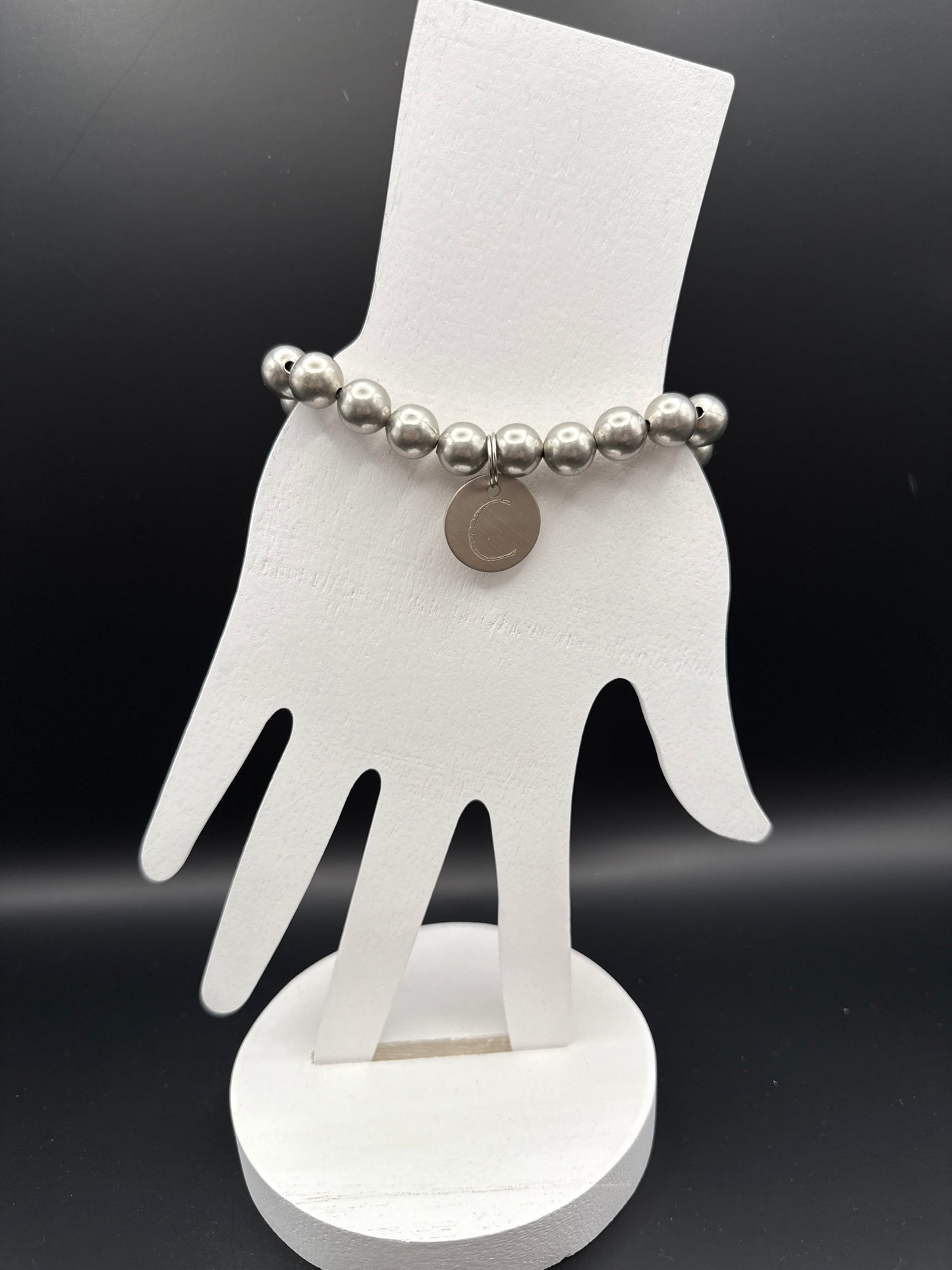 Silver Initial Bracelet