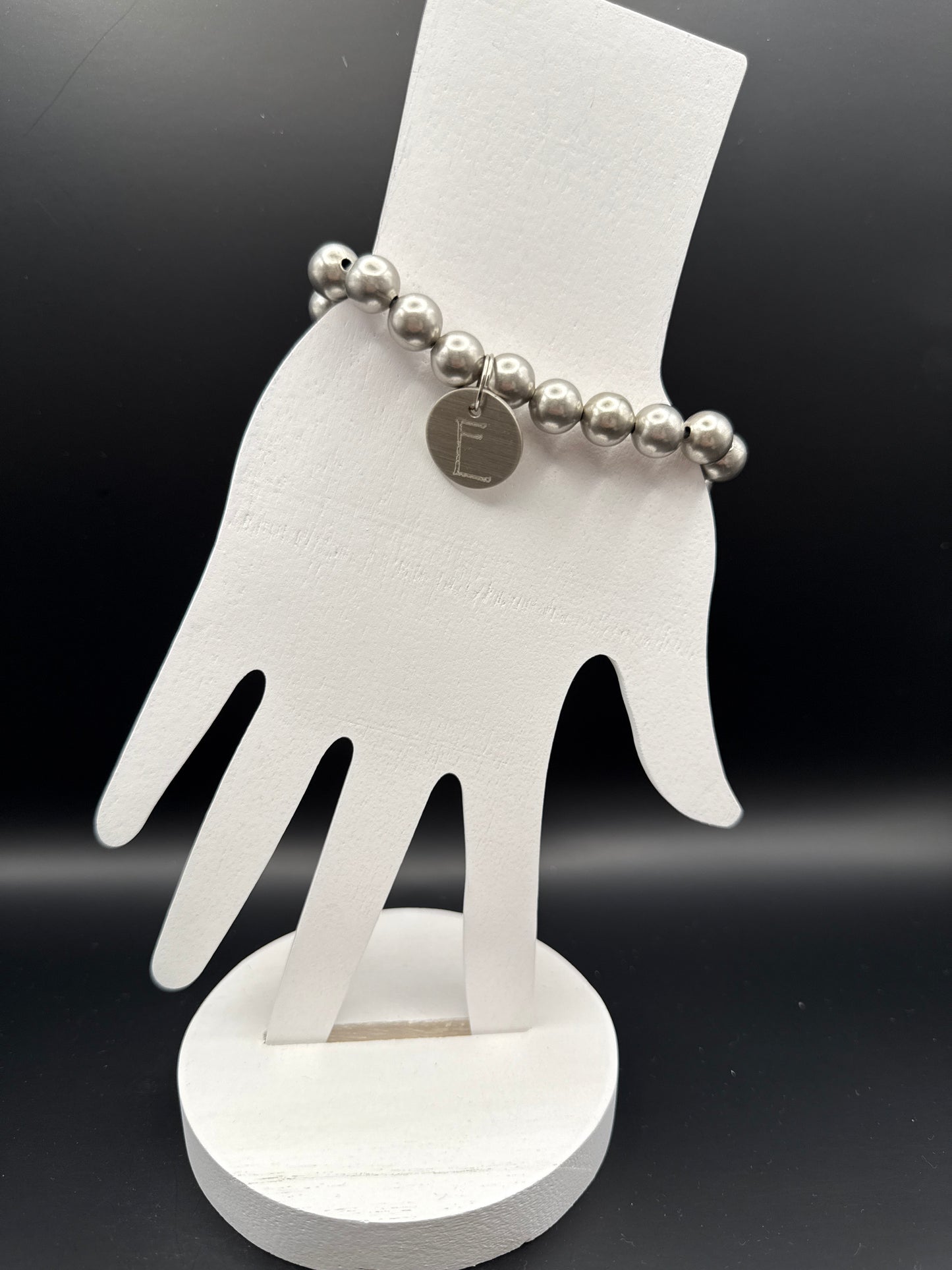 Silver Initial Bracelet