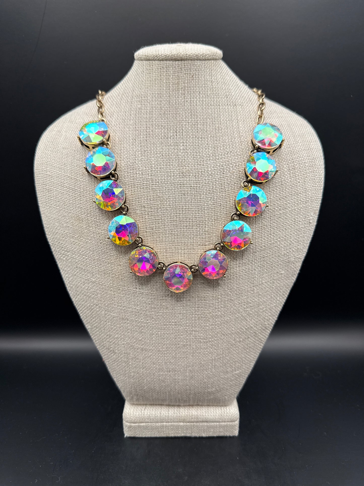 ALICE Large AB Stone Necklace