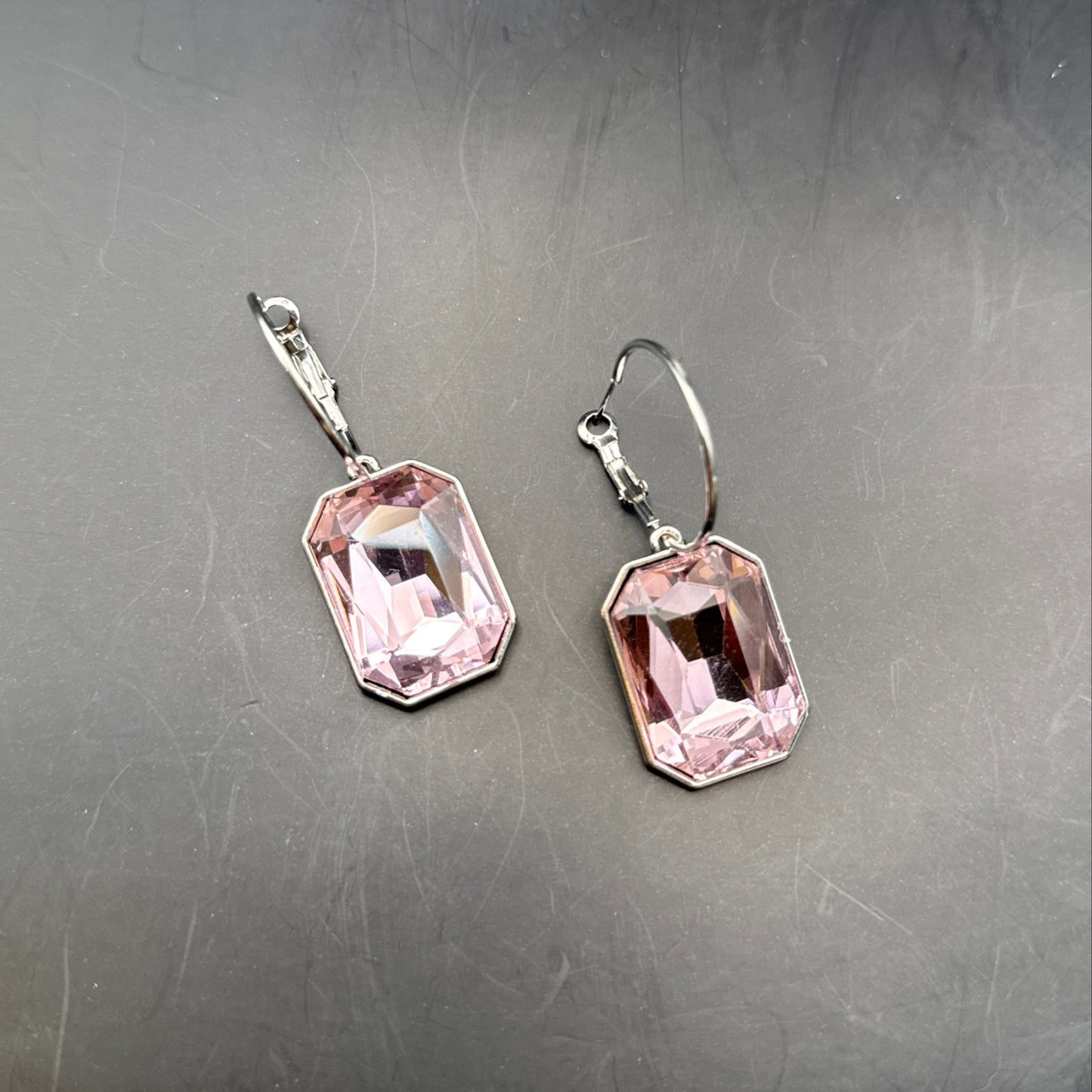 ALICE Light Pink Crystal Earrings