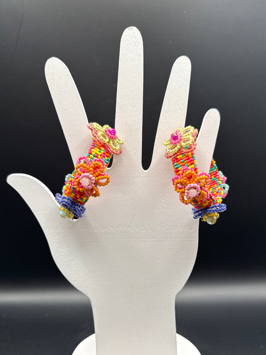 ALICE Multicolor Floral Beaded Earrings
