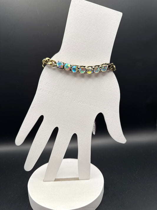 ALICE AB Stone Burnished Gold Bracelet