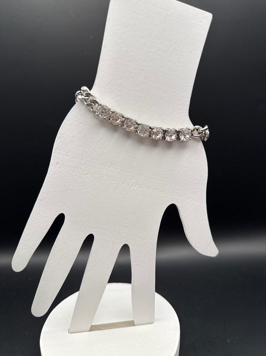 ALICE Crystal Silver Bracelet