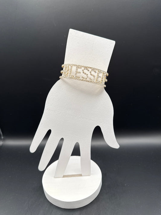 ALICE Blessed Memory Wire Cuff Bracelet
