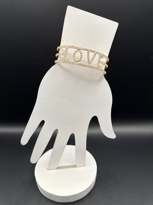 ALICE Love Memory Wire Cuff Bracelet