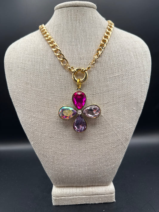 ALICE Multi Pink Flower Necklace