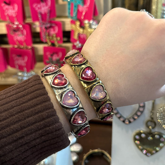 ALICE Pink Heart Bracelet