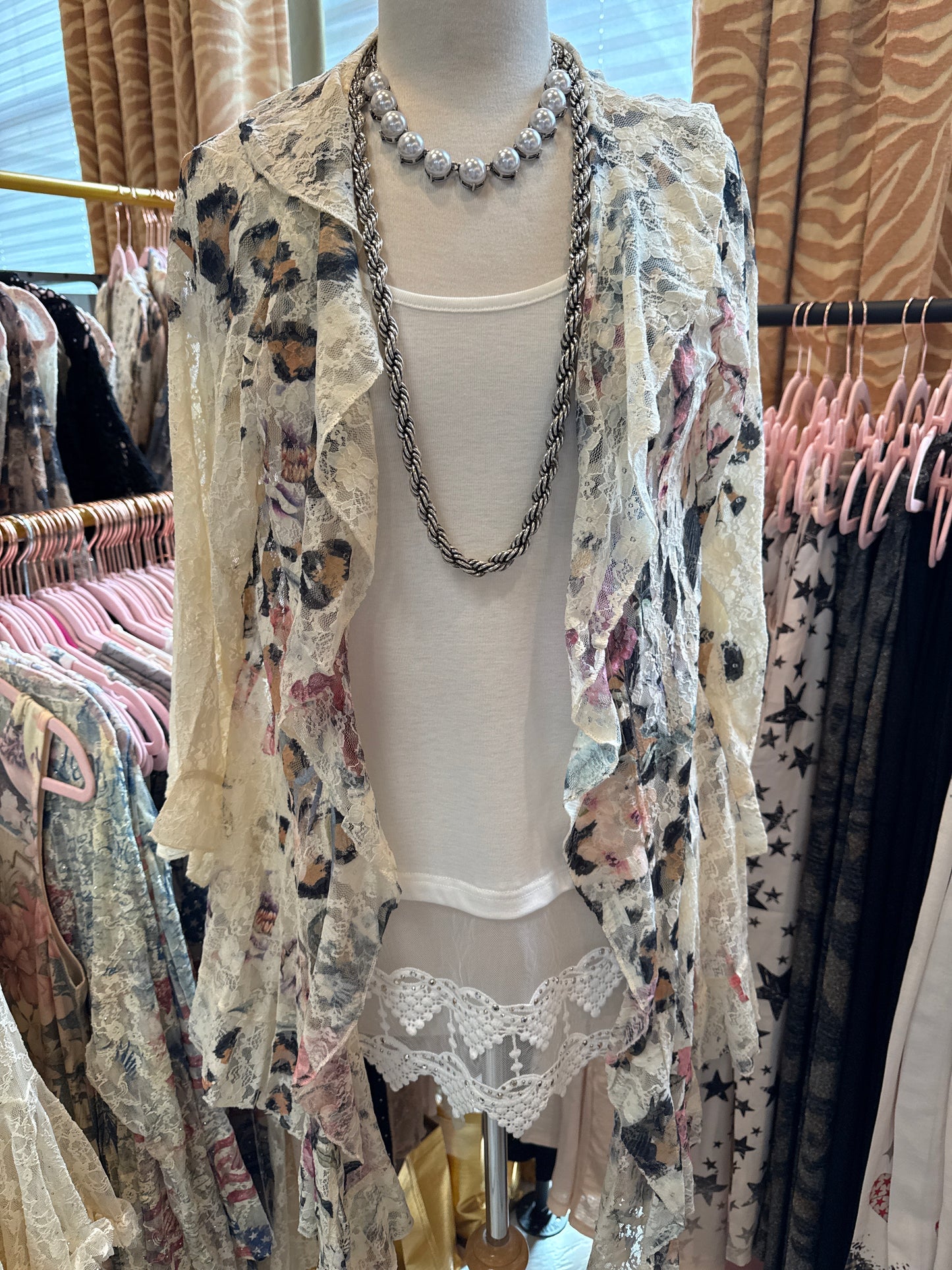 ORIGAMI Leo Fl Short Cardigan