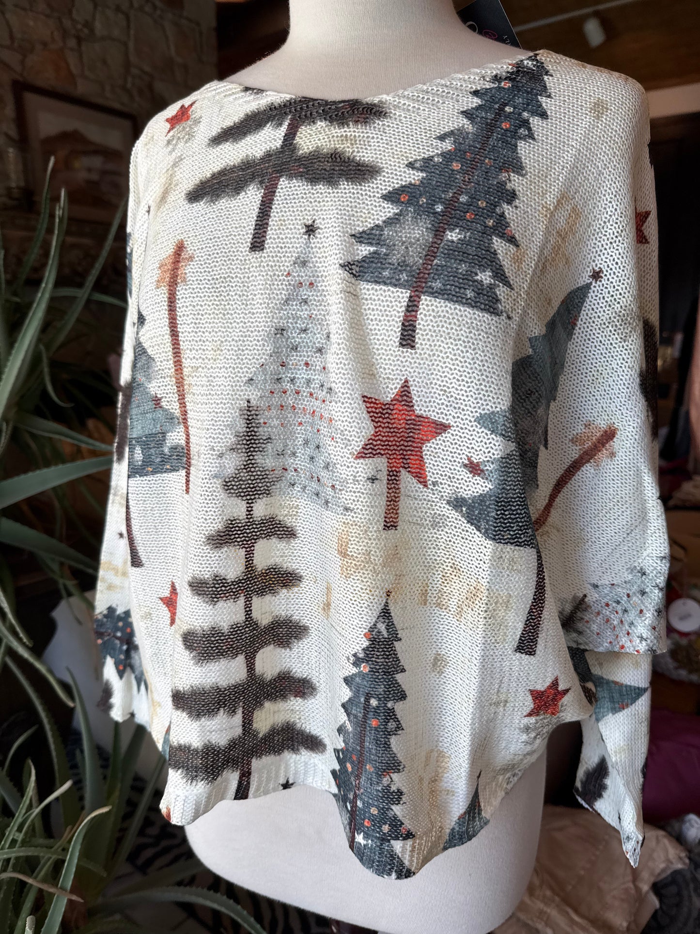 CENTO Off White Trees Top