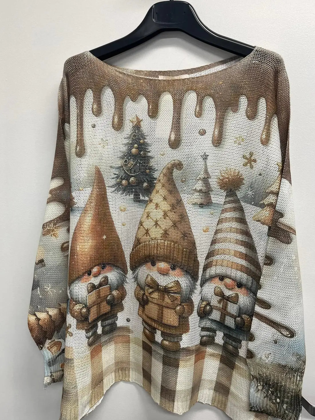 LOOWIE Choco Gnome Elf Christmas Sweater