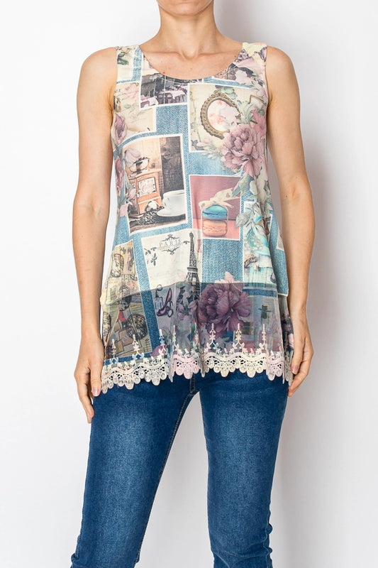 ORIGAMI Paris Lace Extender Tank