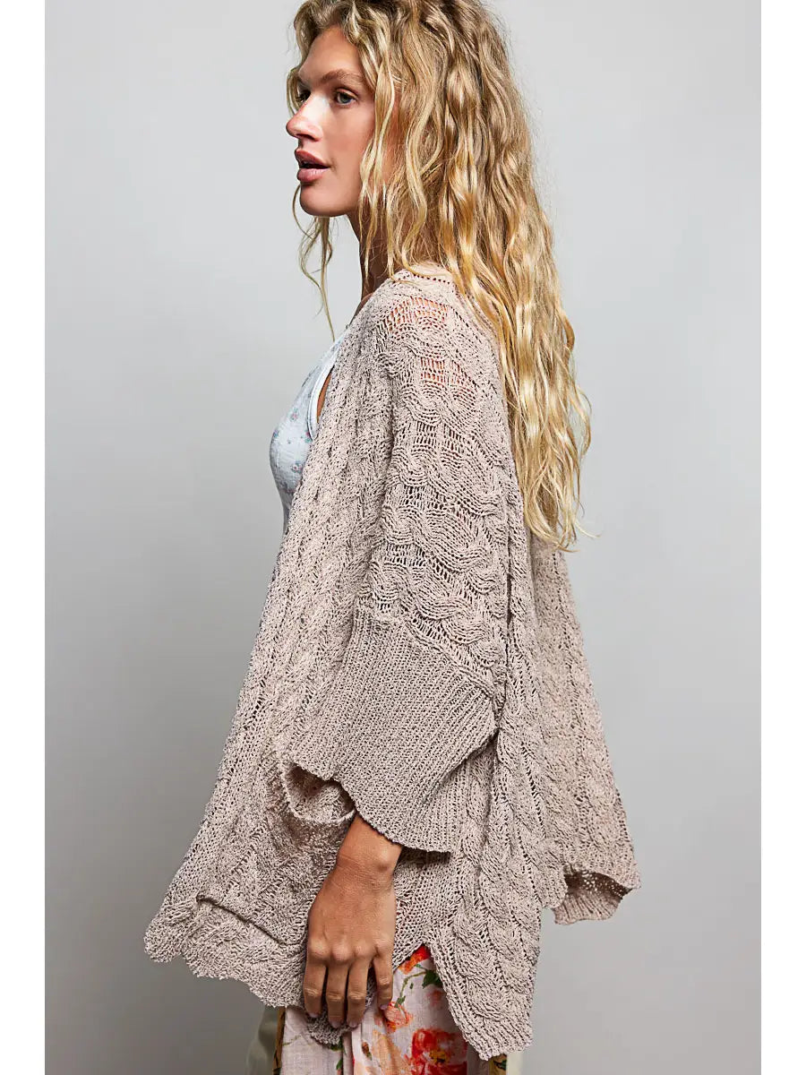 POL Carmel Almond Cardigan