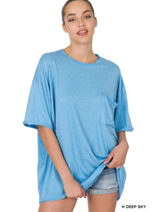 Deep Sky Oversized Pocket T-Shirt