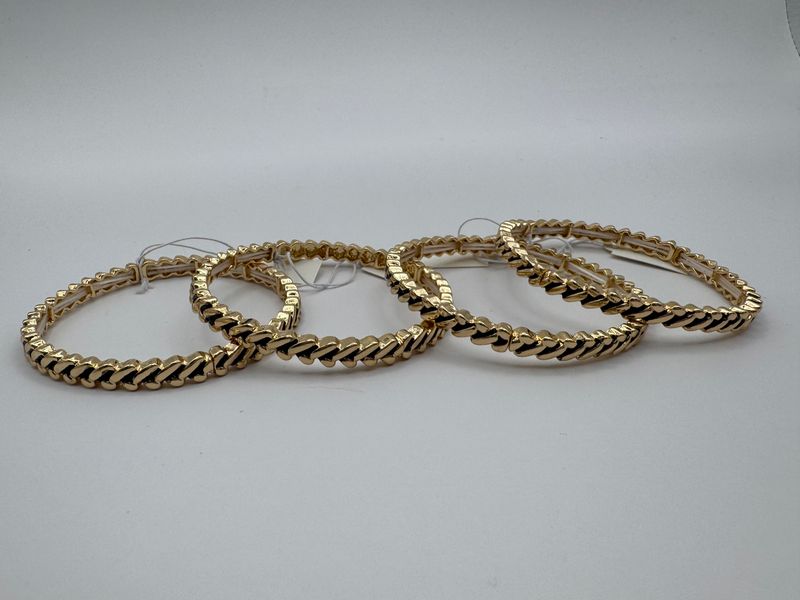 Gold Twist Link Bracelet