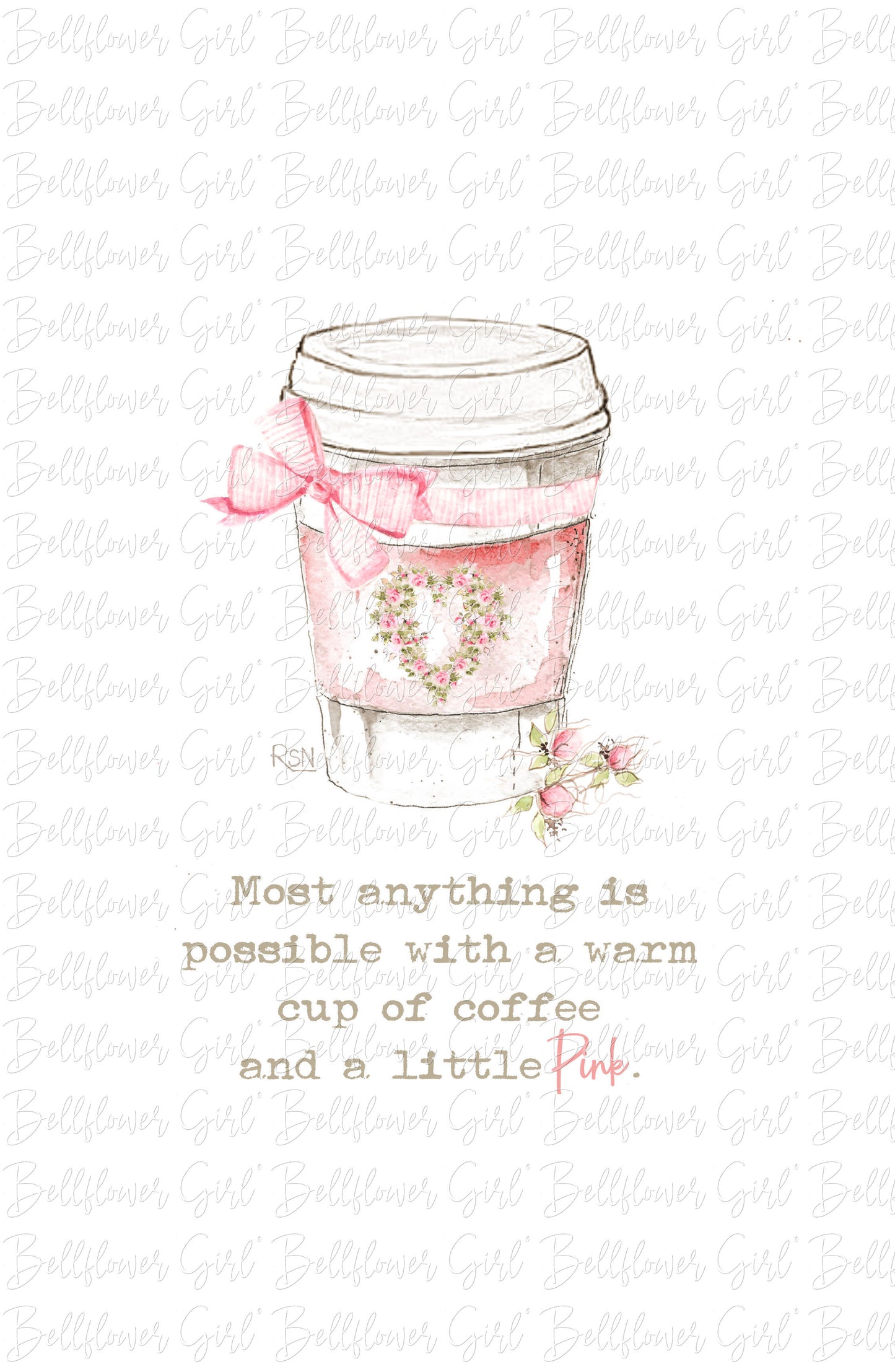 Coffee and Pink Card