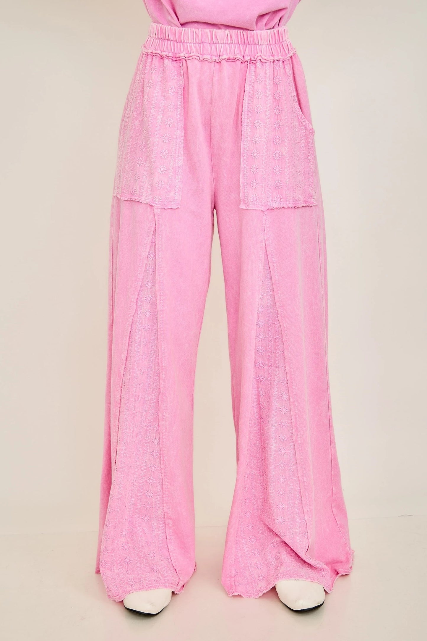 J Her Bubble Gum Eyelet Flare Set