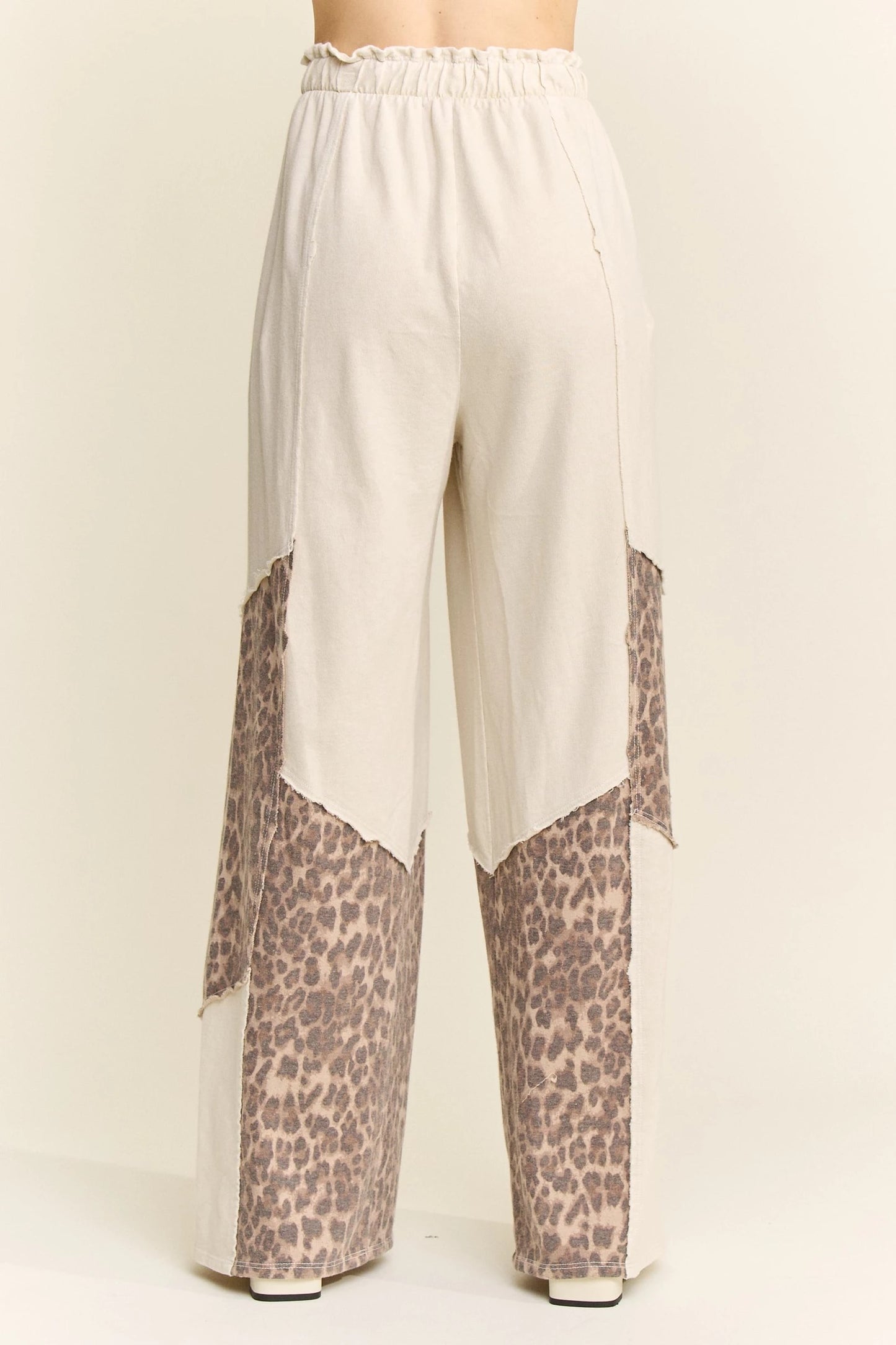 J HER Leopard Natural with Crochet Lace Set