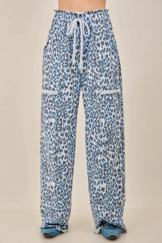 J HER Blue Leopard Pants