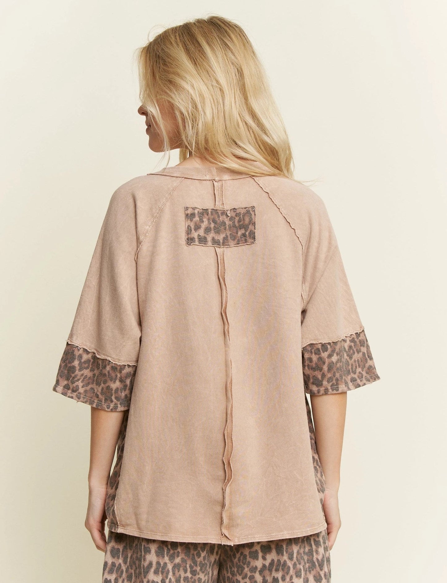 J Her Latte Leopard Star Top