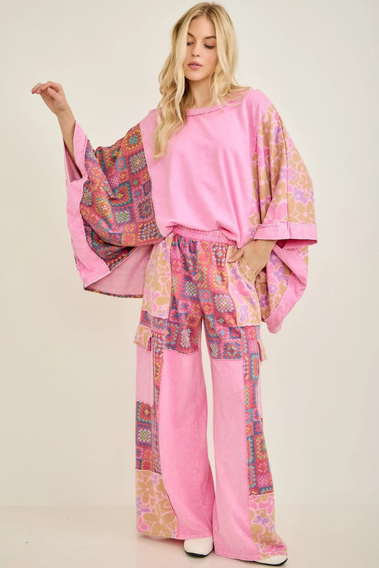 J Her Bubble Gum Crochet Floral Set