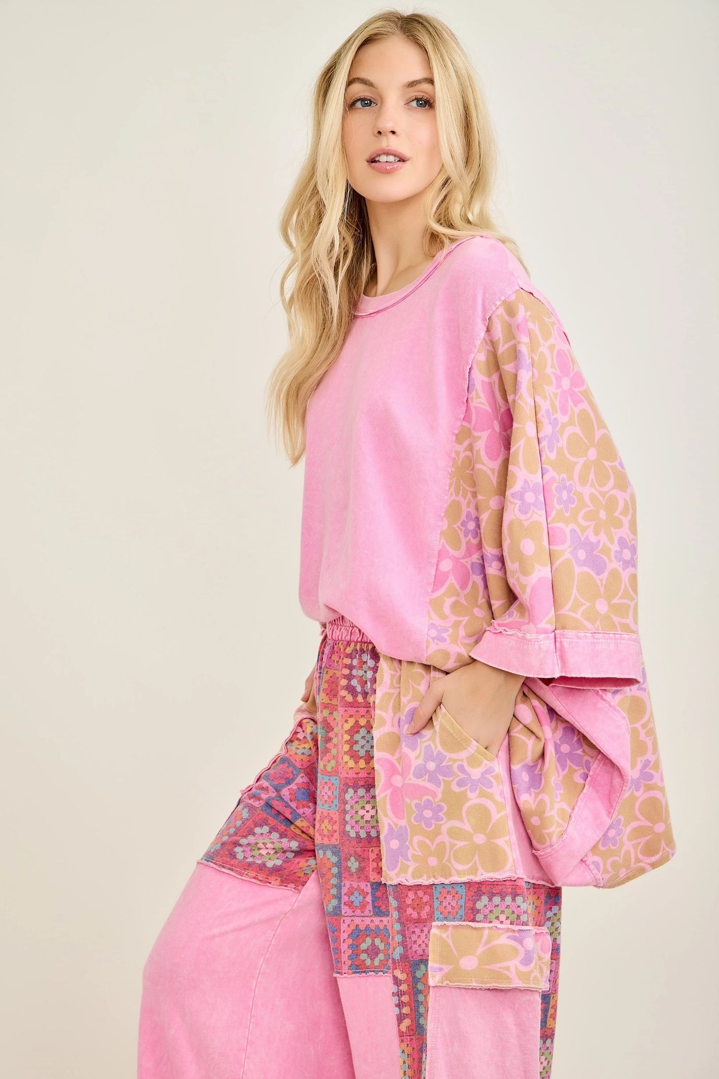 J Her Bubble Gum Crochet Floral Set