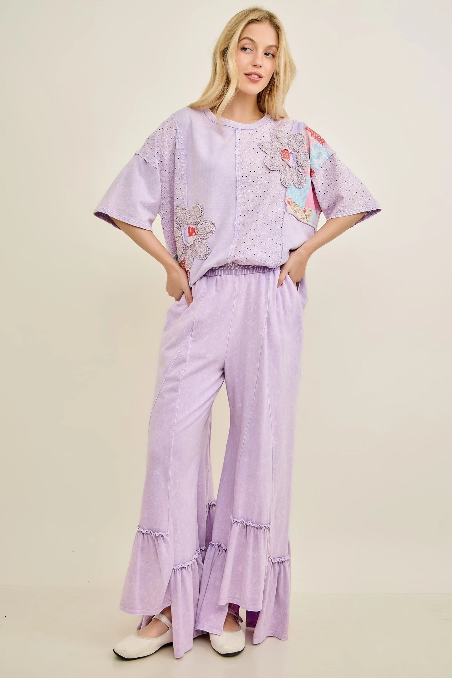 J Her Lavender Floral Set