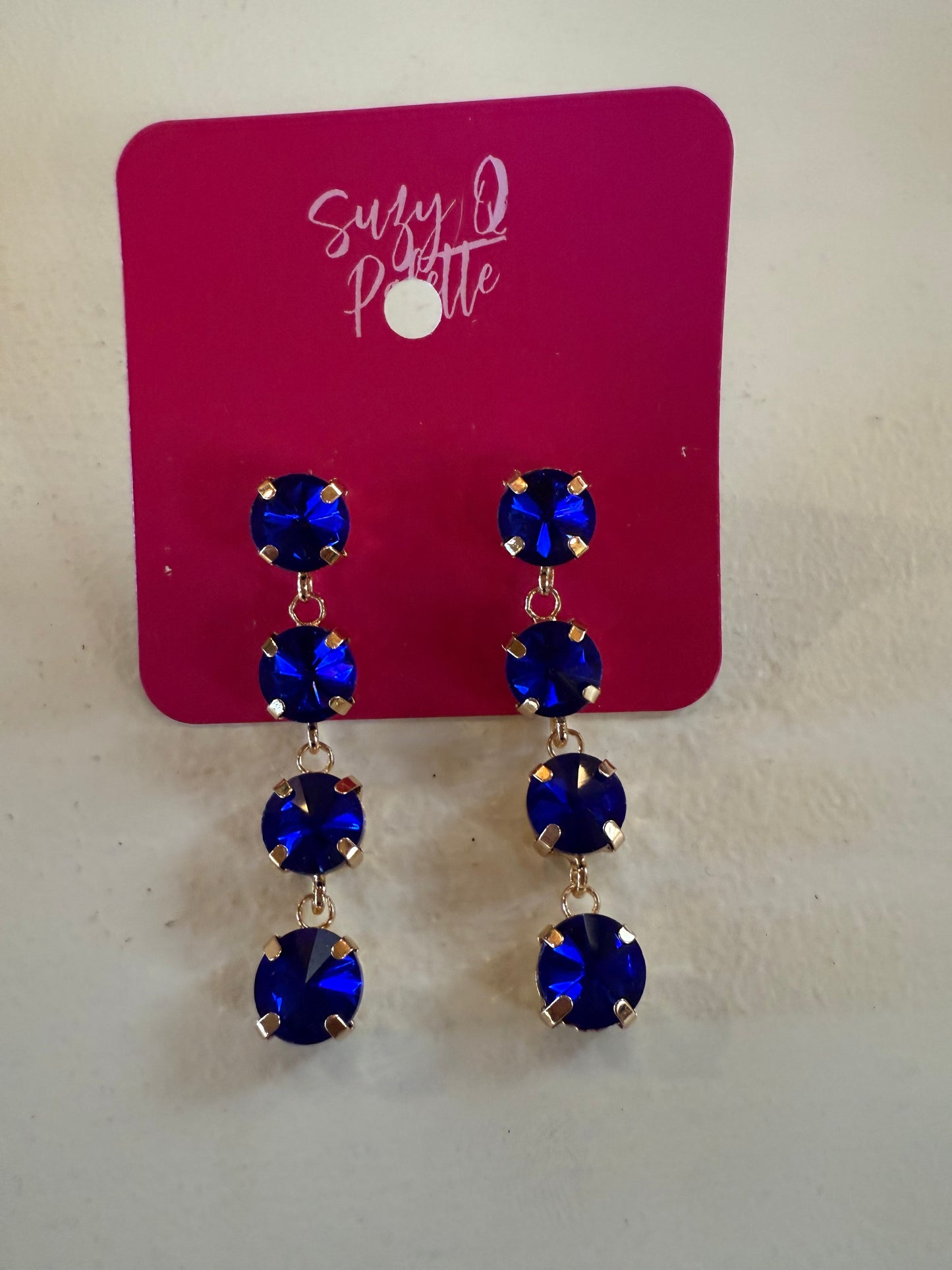 ALICE Blue Stone Drop Earrings