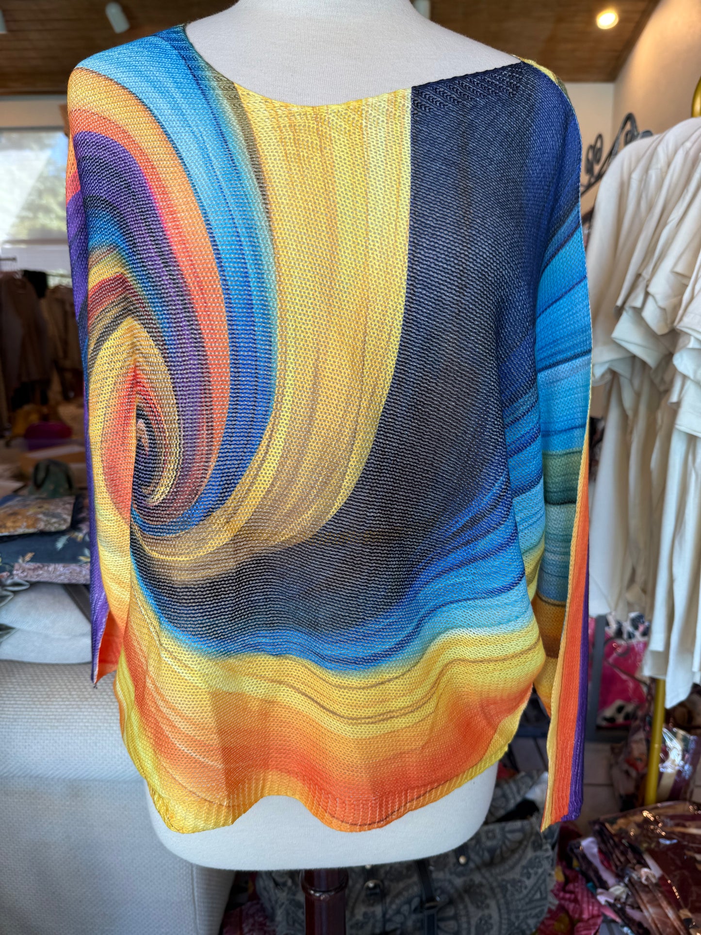 CENTO Colorful Swirl Sweater