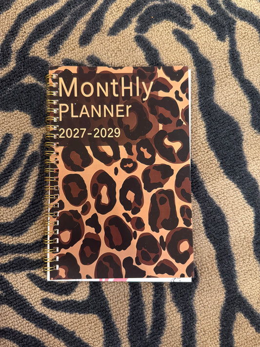 Leopard Print Monthly Planner