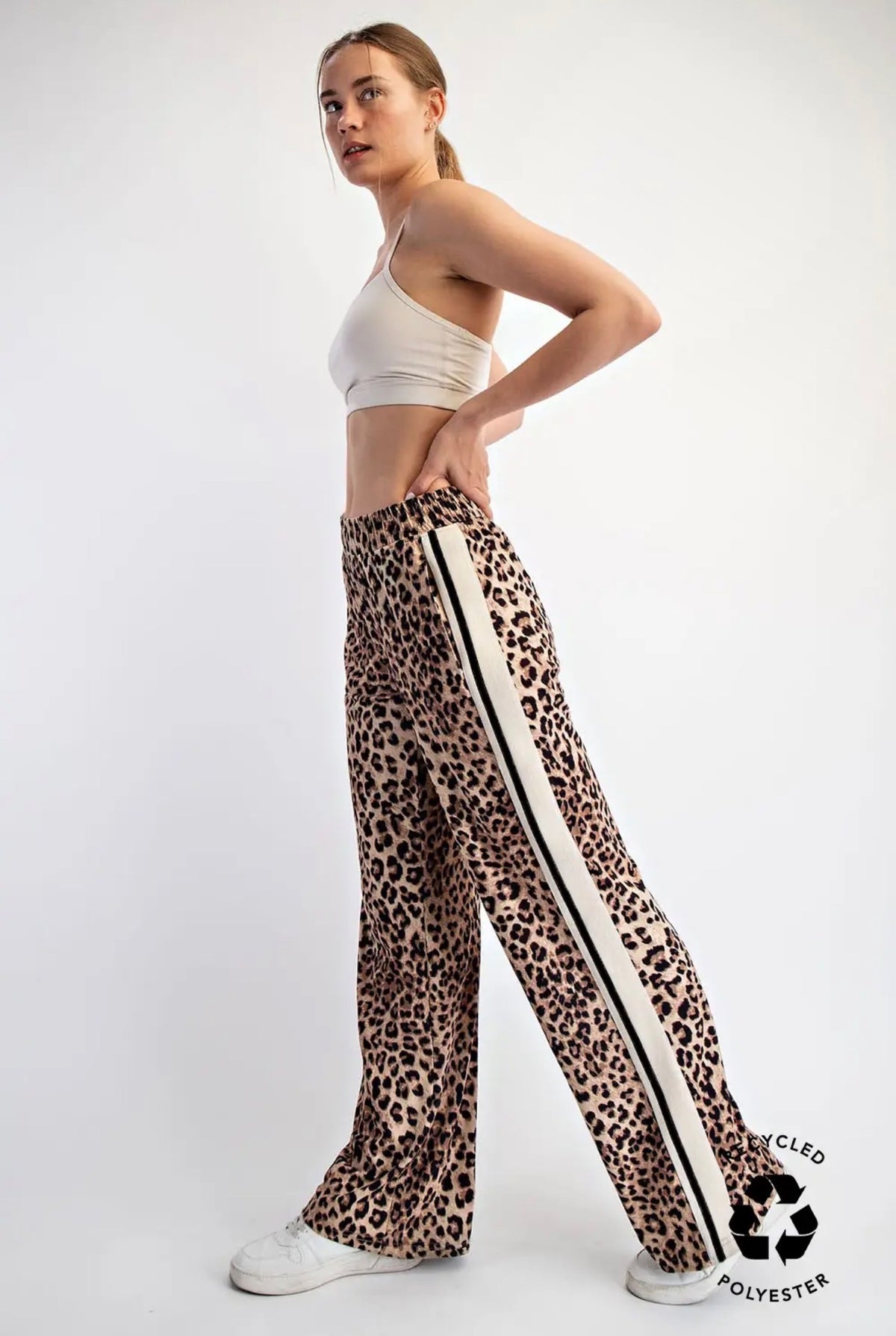 Cheetah Stripe Straight Leg Pants
