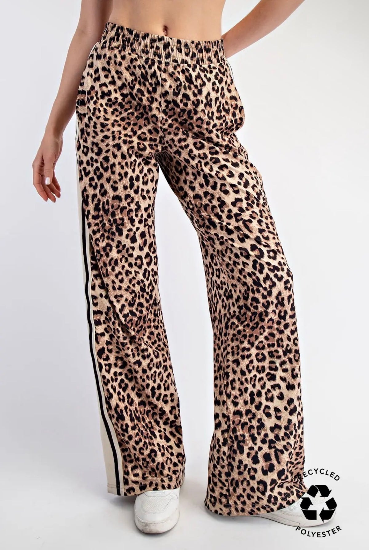 Cheetah Stripe Straight Leg Pants
