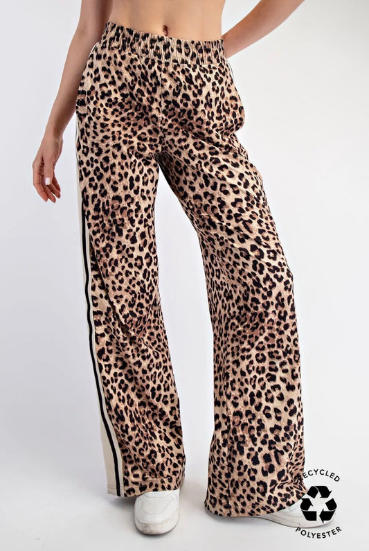 Cheetah Stripe Straight Leg Pants