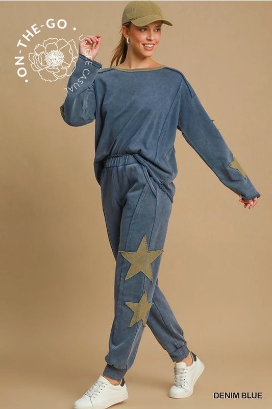 UMGEE French terry star pants