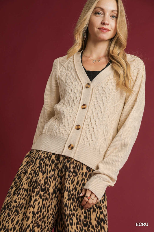 UMGEE Ecru Cardigan