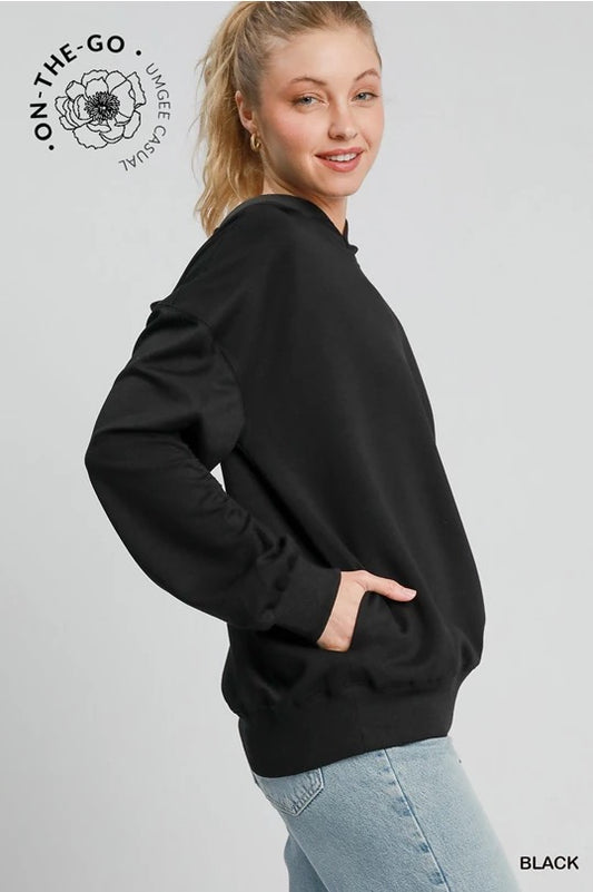 UMGEE Luxx Knit Hoodie in Black